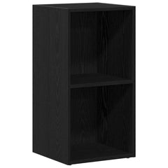 vidaXL LP Storage Box Black Oak 71x34x36 cm Engineered Wood 2