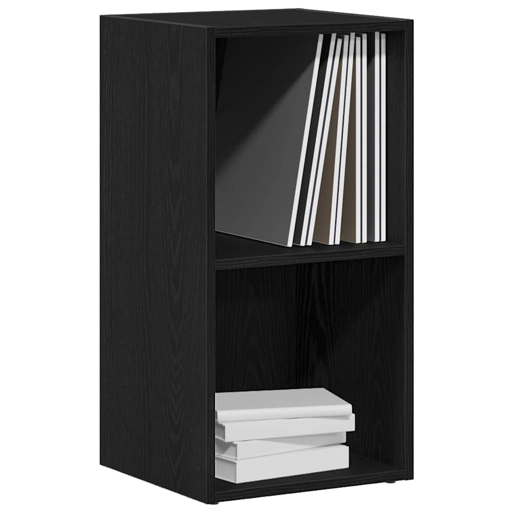 vidaXL LP Storage Box Black Oak 71x34x36 cm Engineered Wood 4