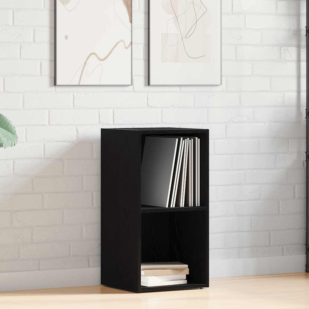 vidaXL LP Storage Box Black Oak 71x34x36 cm Engineered Wood 1