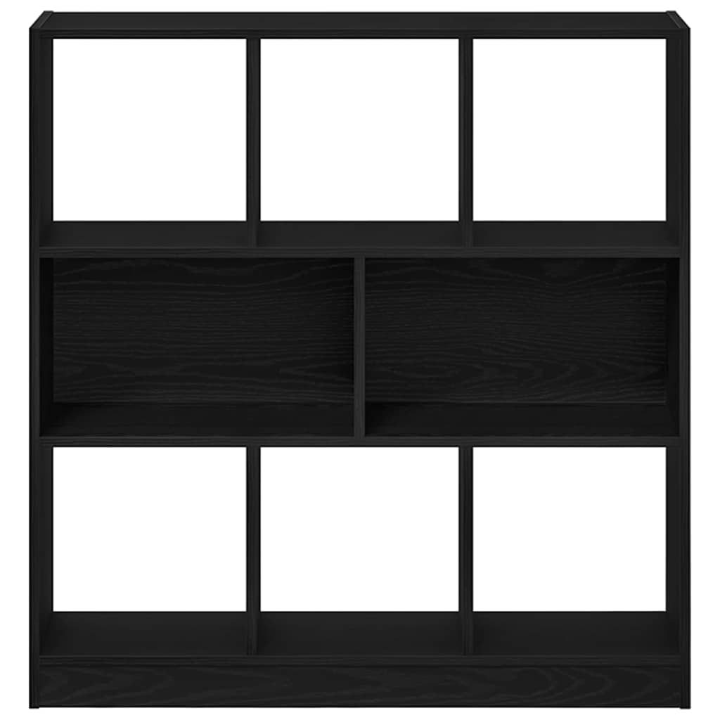 vidaXL Book Cabinet Black Oak 97.5x29.5x100 cm Engineered Wood 5
