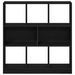 vidaXL Book Cabinet Black Oak 97.5x29.5x100 cm Engineered Wood 5