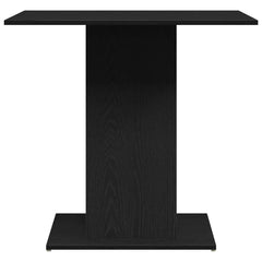 vidaXL Dining Table Black Oak 80x80x75 cm Engineered Wood 6