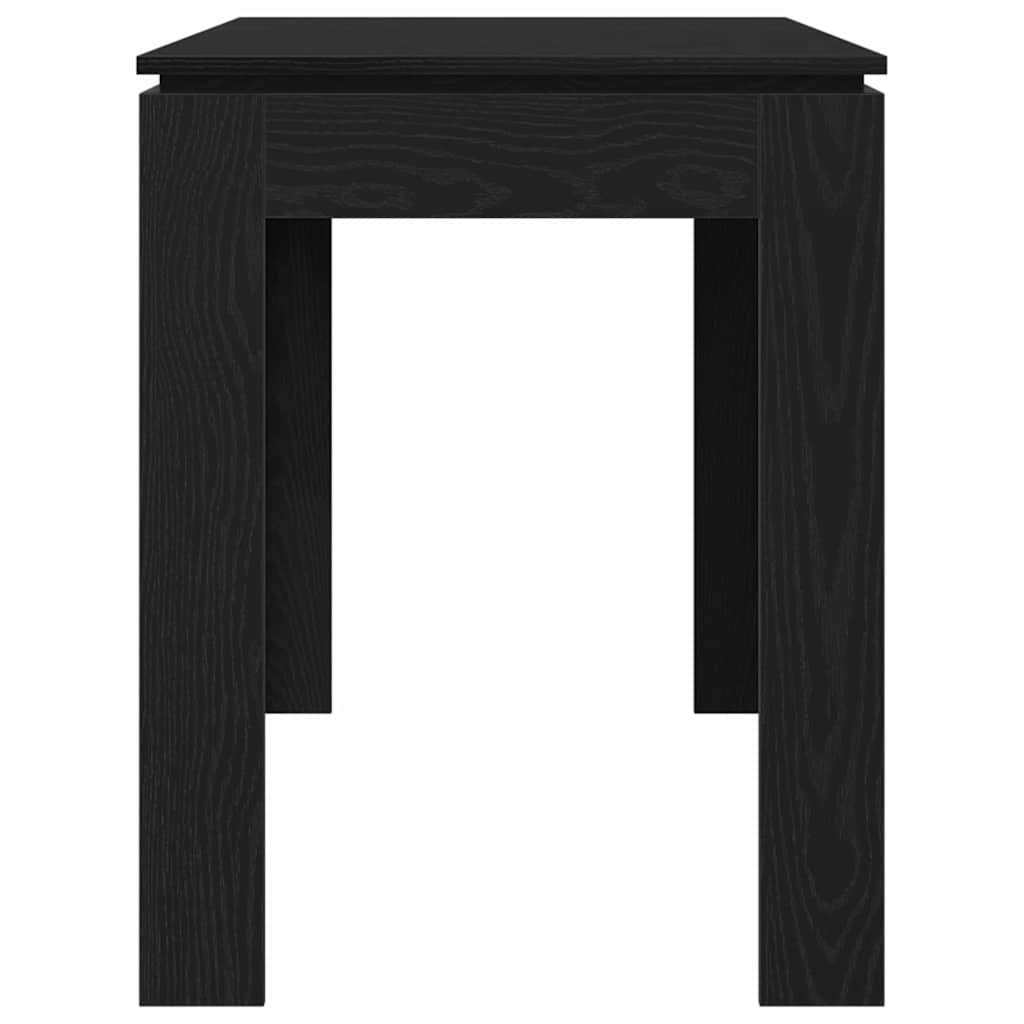 vidaXL Dining Table Black Oak 120x60x76 cm Engineered Wood 6