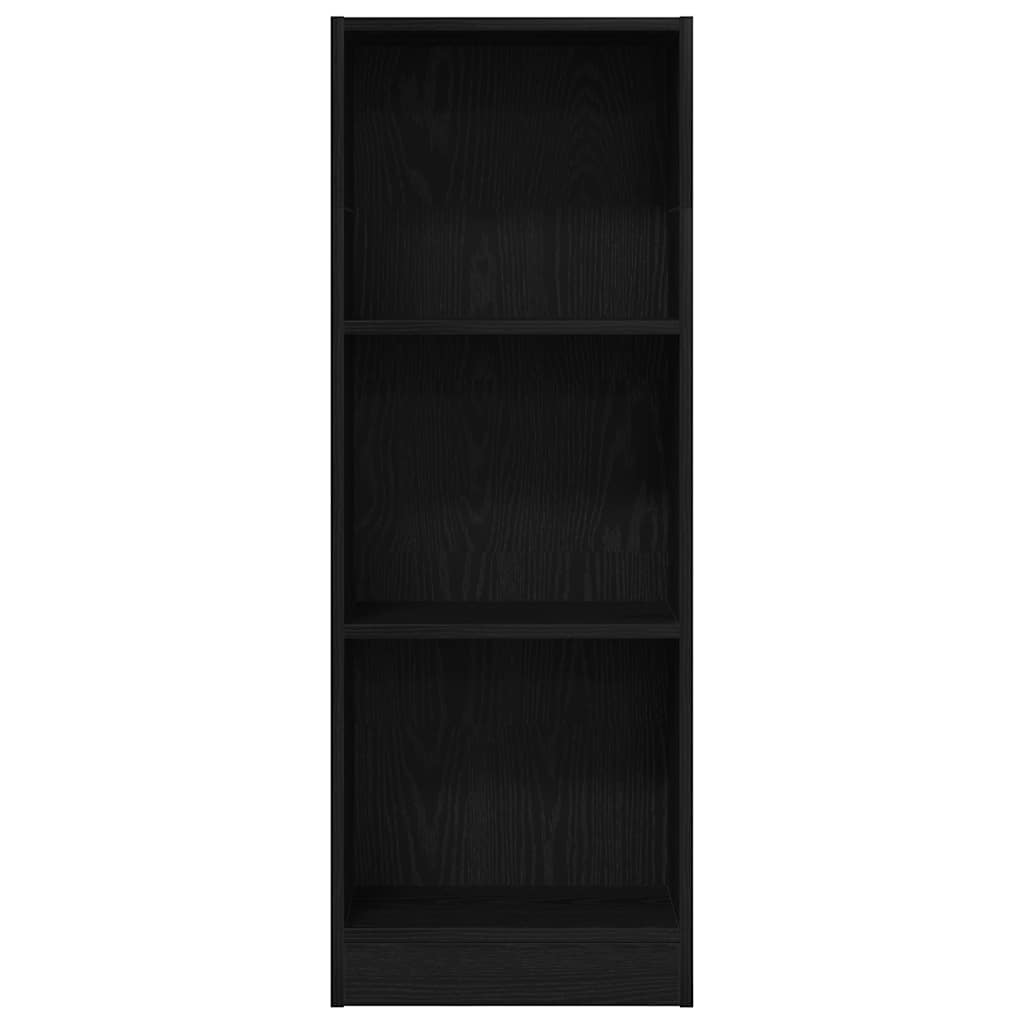 vidaXL Bookcase Black Oak 40x24x109 cm Engineered Wood 4