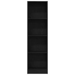 vidaXL Bookcase Black Oak 40x24x143 cm Engineered Wood 5