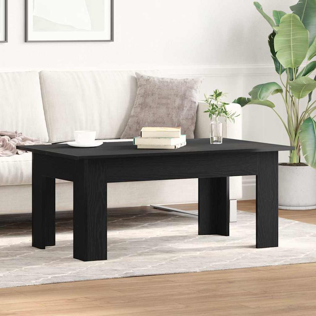 vidaXL Coffee Table Black Oak 100 x 60 x 42 cm Engineered Wood 4