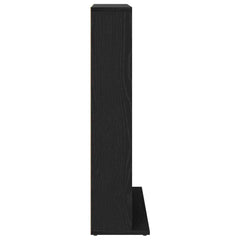 vidaXL CD Cabinet Black Oak 100x23x89,5 cm Engineered Wood 6