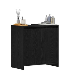 vidaXL Bathroom Cabinet Black Oak 60x33x61 cm Engineered Wood 4
