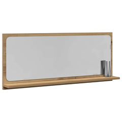 vidaXL Mirror Shelf Artisan oak 90 x 10.5 x 37 cm Engineered Wood 3