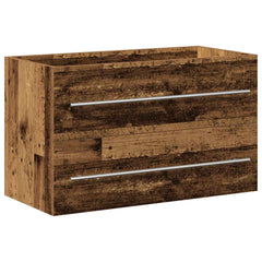 vidaXL Bathroom Sink Cabinet Old Wood 80x38.5x48 cm Engineered Wood 2
