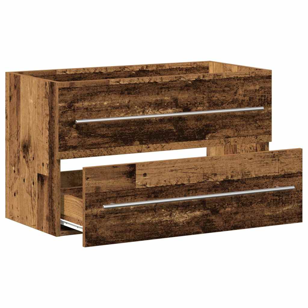 Sink Cabinet 80x38.5x48 cm Engineered Wood Old wood