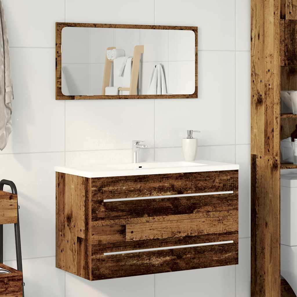 Sink Cabinet 80x38.5x48 cm Engineered Wood Old wood