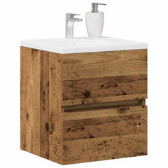 vidaXL Bathroom Cabinet Old Wood 41 x 38.5 x 45 cm Engineered Wood 3