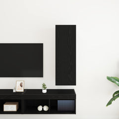 vidaXL Wall TV Cabinet 30.5 x 30 x 90 cm Black Oak Engineered Wood 4