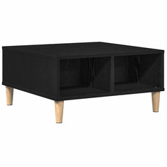 vidaXL Coffee Table Black Oak 60 x 60 x 30 cm Engineered Wood 5