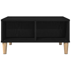 vidaXL Coffee Table Black Oak 60 x 60 x 30 cm Engineered Wood 6