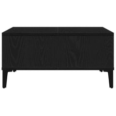 vidaXL Coffee Table Black Oak 60 x 60 x 30 cm 6
