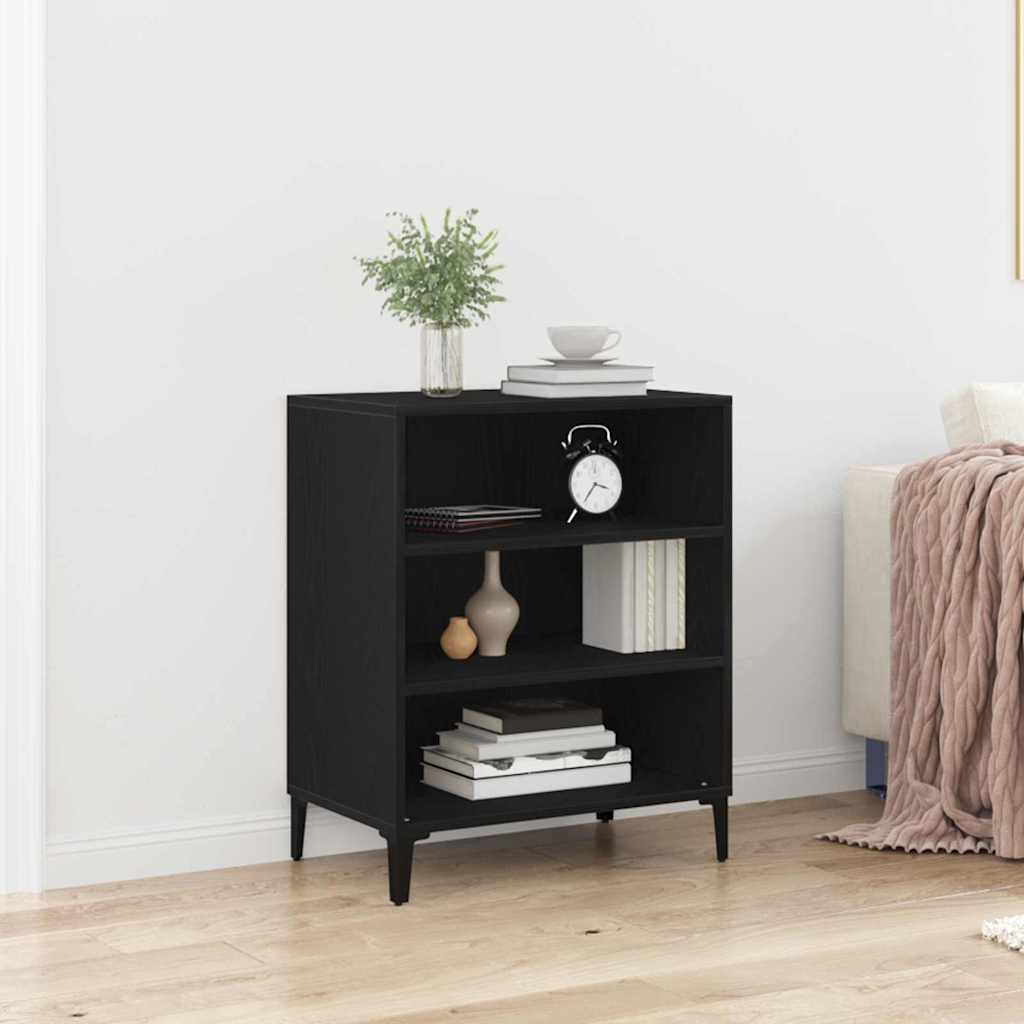 vidaXL Sideboard Black Oak 57 x 35 x 70 cm Engineered Wood 1