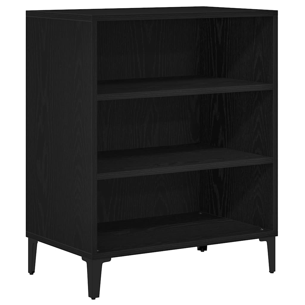 vidaXL Sideboard Black Oak 57 x 35 x 70 cm Engineered Wood 2