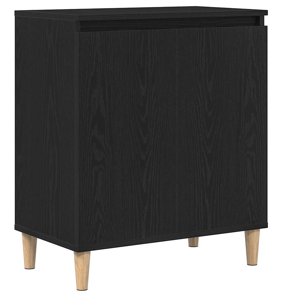 vidaXL Sideboard Black Oak 60 x 35 x 70 cm Engineered Wood 2
