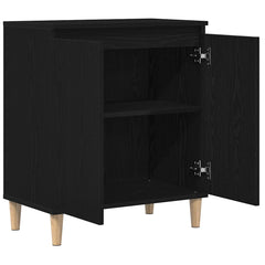 vidaXL Sideboard Black Oak 60 x 35 x 70 cm Engineered Wood 5