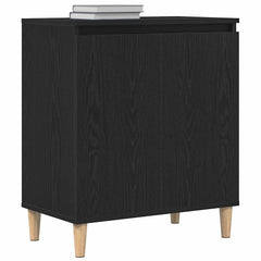vidaXL Sideboard Black Oak 60 x 35 x 70 cm Engineered Wood 3