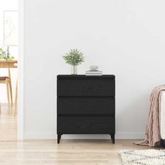 vidaXL Sideboard Black Oak 60 x 35 x 70 cm Engineered Wood 4