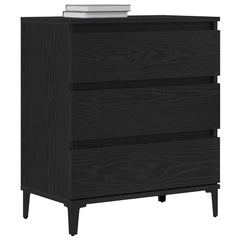 vidaXL Sideboard Black Oak 60 x 35 x 70 cm Engineered Wood 3