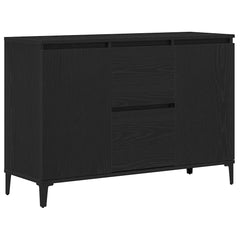 vidaXL Sideboard Black Oak 104 x 35 x 70 cm Engineered Wood 2