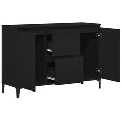 vidaXL Sideboard Black Oak 104 x 35 x 70 cm Engineered Wood 5