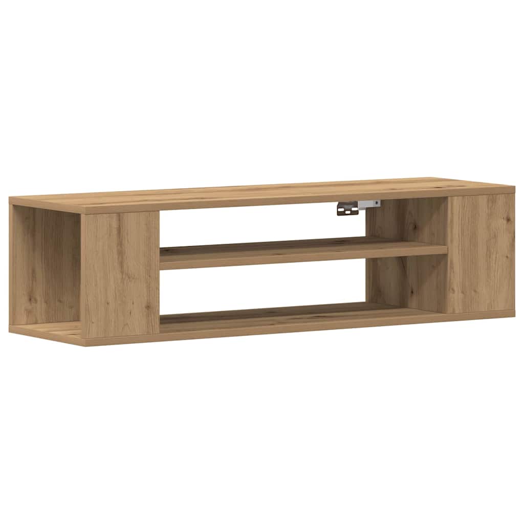 vidaXL TV Cabinet 100 x 30 x 26.5 cm Artisian oak Engineered Wood 2