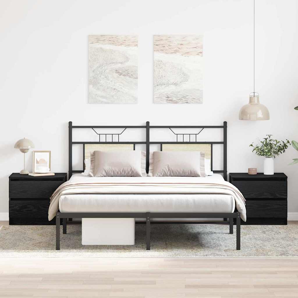 vidaXL Bed Cabinets 50x39x43.5 cm Engineered Wood