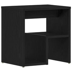 vidaXL Bedside Cabinet 2 pcs Black Oak 40 x 30 x 40 cm Engineered Wood 5