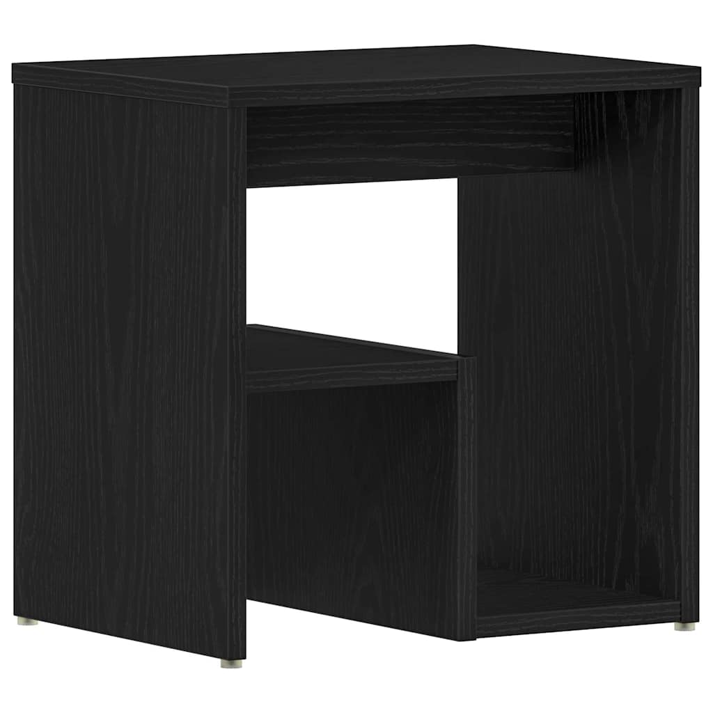 vidaXL Bedside Cabinet 2 pcs Black Oak 40 x 30 x 40 cm Engineered Wood 6