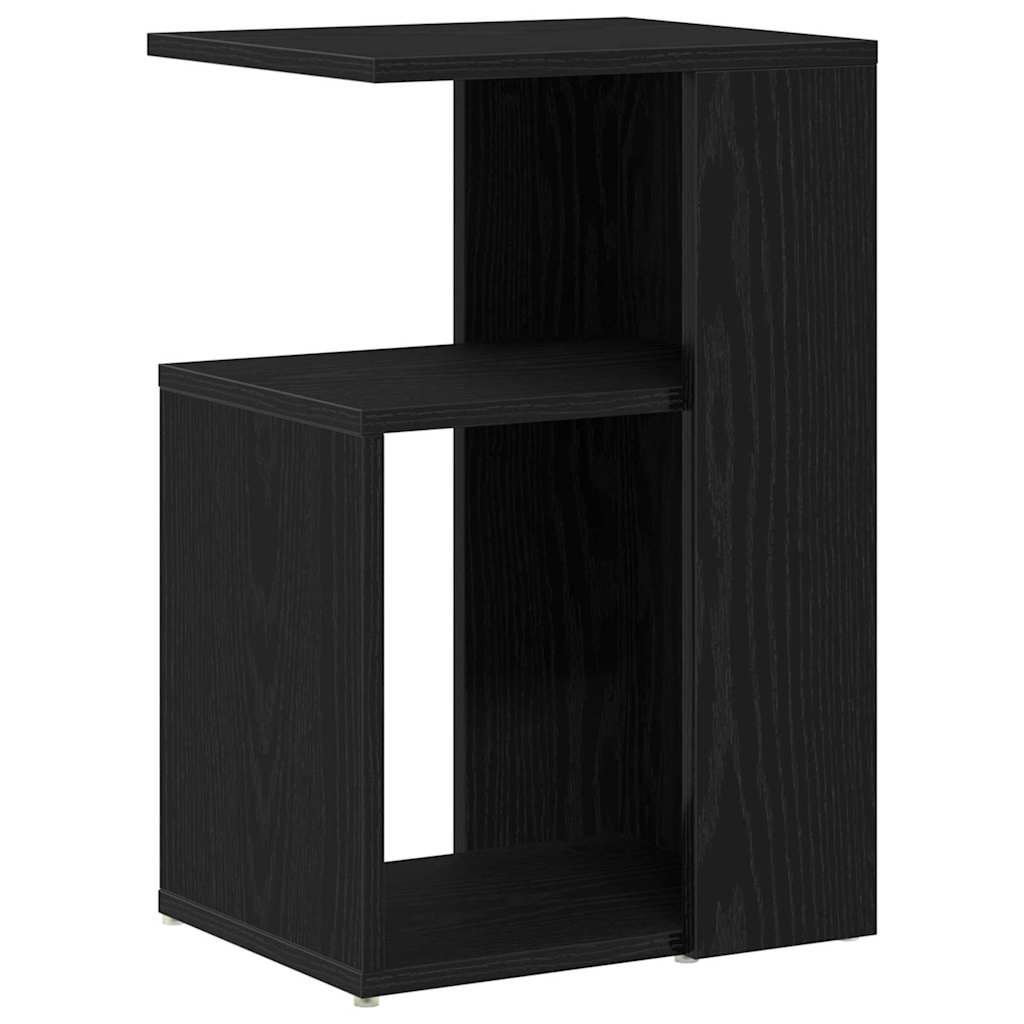 vidaXL Side Table Black Oak 36 x 30 x 56 cm Engineered Wood 2
