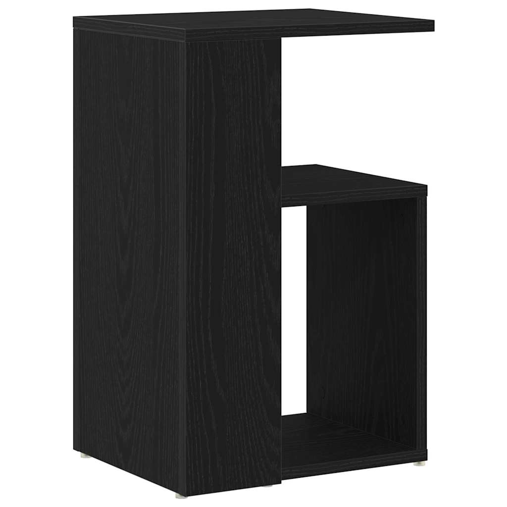 vidaXL Side Table Black Oak 36 x 30 x 56 cm Engineered Wood 5