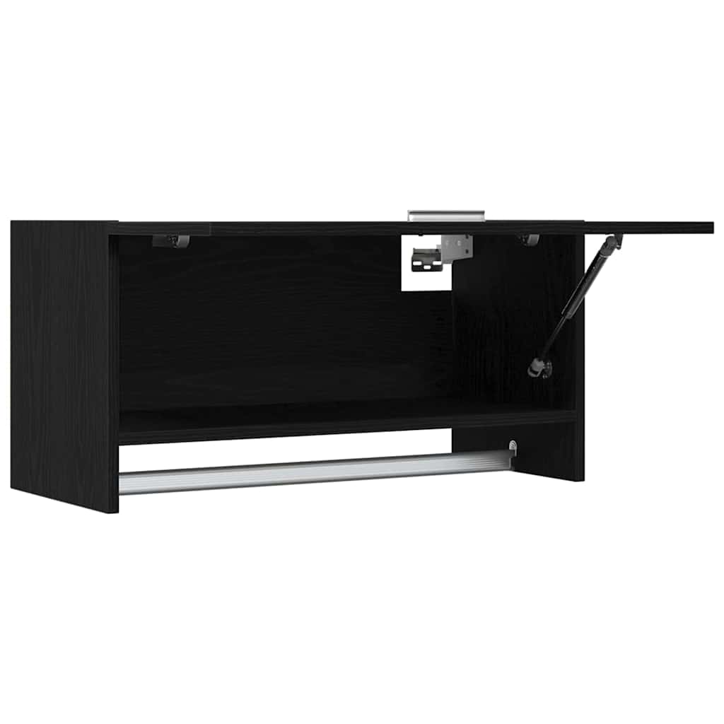 vidaXL Wardrobe Black Oak 70 x 32.5 x 35 cm Engineered Wood 6