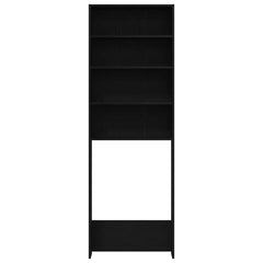 vidaXL Washing Machine Cabinet Black Oak 64 x 24 x 190 cm 6
