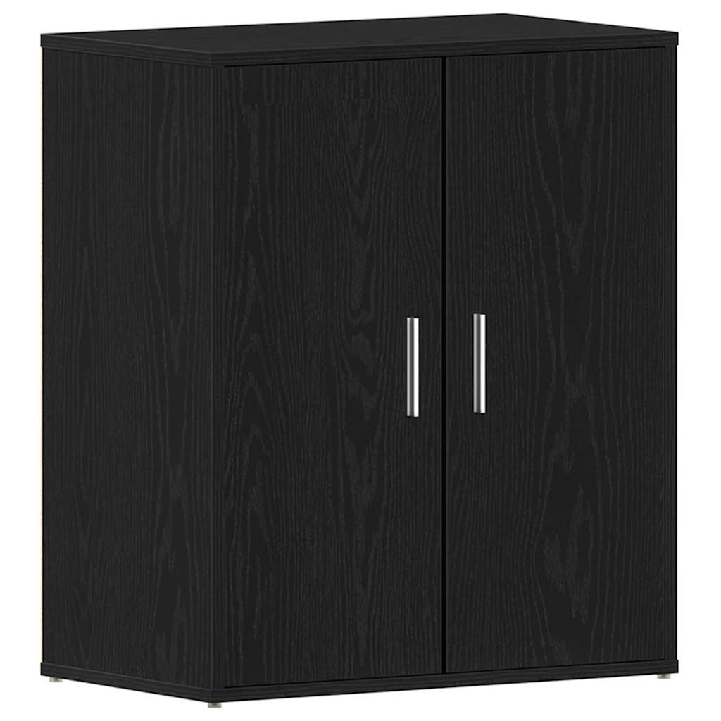 vidaXL Shoe Cabinet 60 x 35 x 70 cm Engineered Wood Black Oak 2