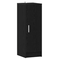 vidaXL Shoe Cabinet 32 x 35 x 92 cm Engineered Wood Black Oak 2