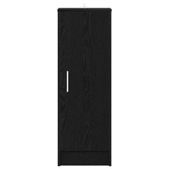 vidaXL Shoe Cabinet 32 x 35 x 92 cm Engineered Wood Black Oak 5