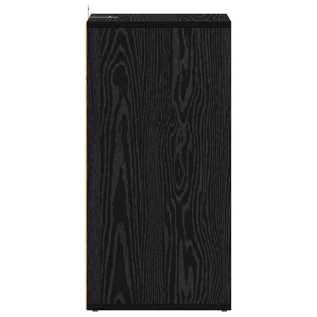 vidaXL Shoe Cabinet 32 x 35 x 70 cm Engineered Wood Black Oak 6