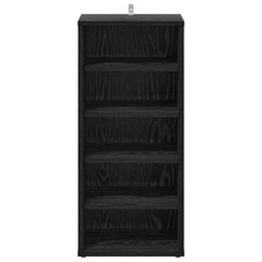 vidaXL Shoe Cabinet 2 pcs 32 x 35 x 70 cm Engineered Wood Black Oak 6