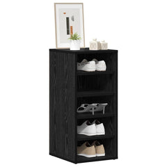 vidaXL Shoe Cabinet 2 pcs 32 x 35 x 70 cm Engineered Wood Black Oak 3