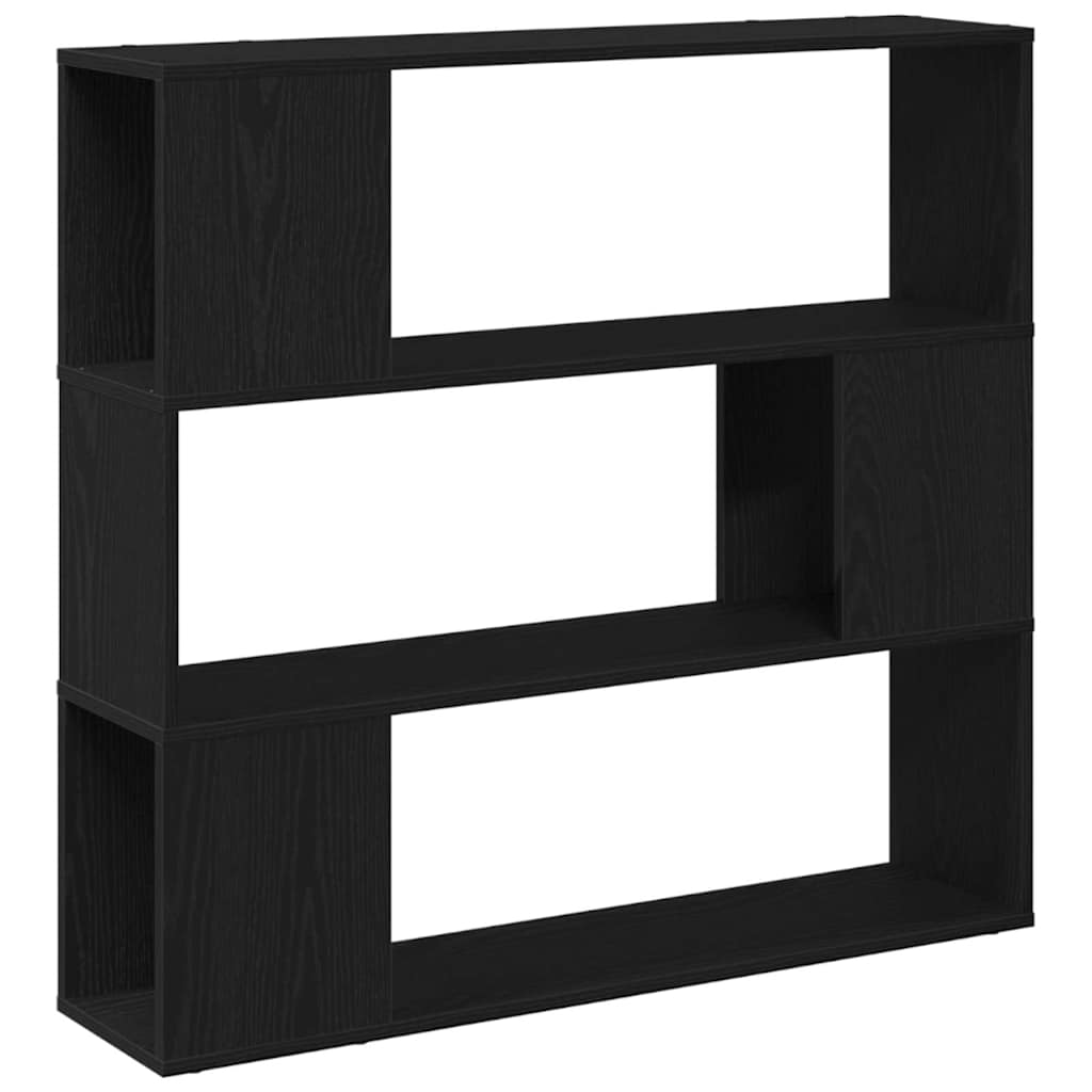 vidaXL TV Cabinet Set 100 x 24 x 94 cm Black Oak Engineered Wood 2