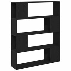 vidaXL TV Cabinet Set 100 x 24 x 124.5 cm Black Oak Engineered Wood 2
