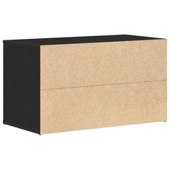 vidaXL Hall Bench Black Oak 80 x 40 x 45 cm Engineered Wood 6