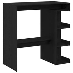 vidaXL Bar Table 100 x 48 x 101.5 cm Engineered Wood Black Oak 5