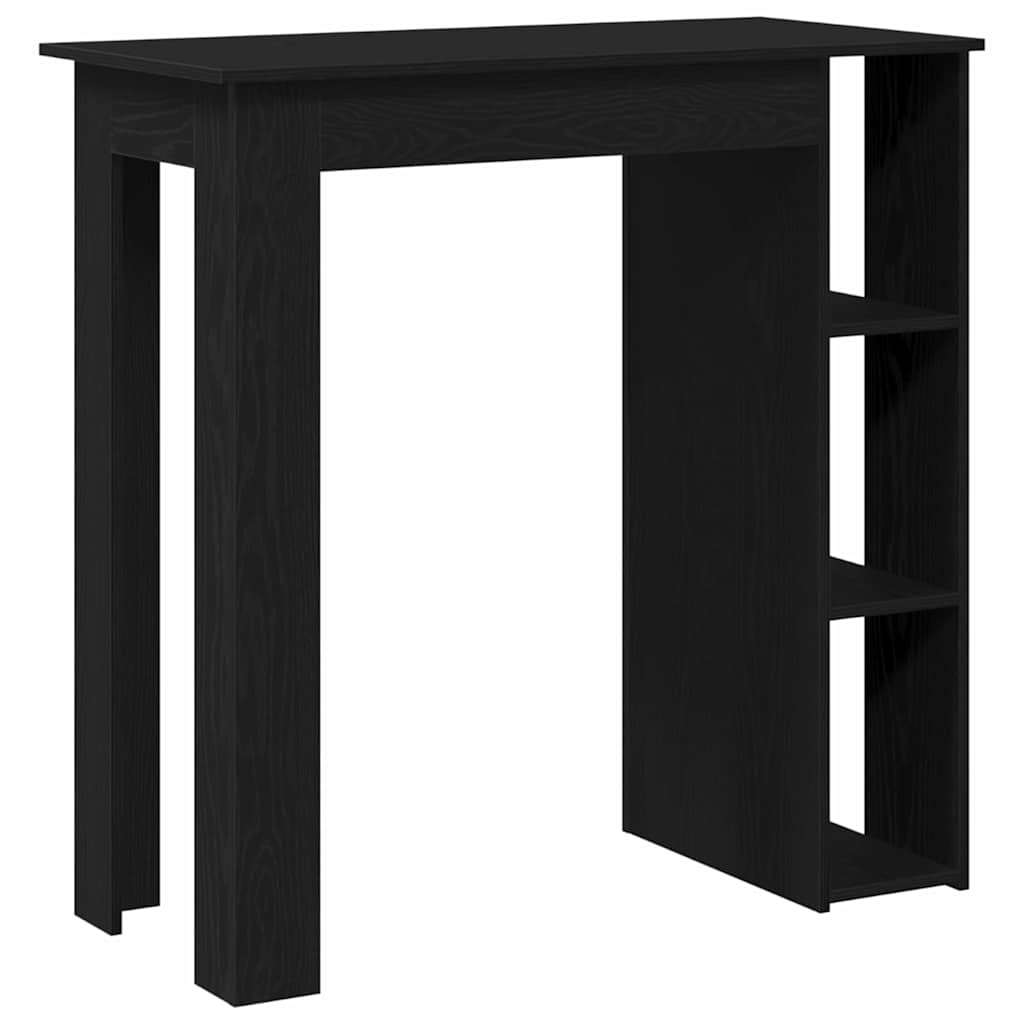 vidaXL Bar Table 102 x 50 x 103.5 cm Engineered Wood Black Oak 5