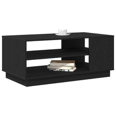 vidaXL Coffee Table Black Oak 102 x 55 x 43 cm Engineered Wood 3